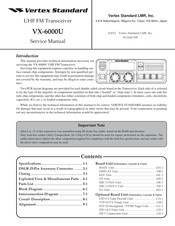 Vertex Standard VX-6000U Service Manual