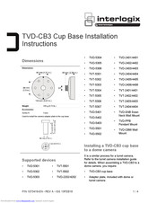 Interlogix TruVision TVD-CB3 Installation Instructions