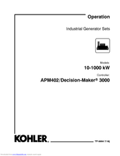 Kohler Industrial Generator Set Operation Manual