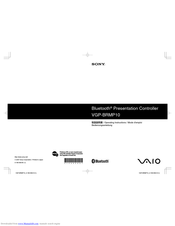 Sony Vaio VGP-BRMP10 Operating Instructions Manual