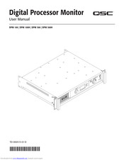 QSC DPM 100 User Manual