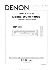 Denon DVM-1805 - DVD Changer Service Manual
