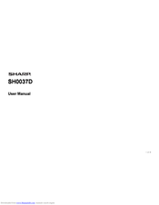 Sharp SH0037D User Manual
