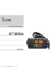 Icom IC-M412 Instruction Manual