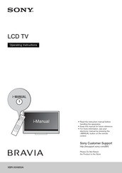 Sony BRAVIA XBR-55X855A Operating Instructions Manual