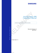 Samsung SFG-D0100 Installation Manual