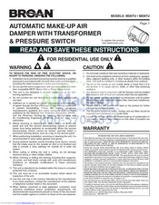 Broan MD8TU Installation Instructions Manual
