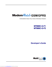 Multitech MTMMC-G-F2 Developer's Manual