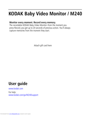 Kodak M240 User Manual