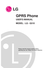 Lg LG-G510 User Manual