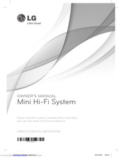 LG CMS6520W Owner's Manual
