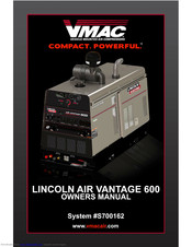 Lincoln Electric Air Vantage 600 Owner's Manual