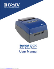 Brady BradyJet J2000 User Manual