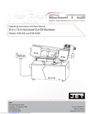 Jet Elite EHB-8VSM Operating Instructions And Parts Manual