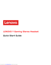 Lenovo Y Quick Start Manual