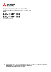 Mitsubishi EMU4-HM1-MB User Manual