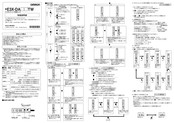 Omron E3X-DA8TW Instruction Sheet