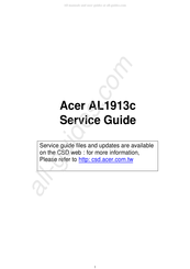 Acer AL1913c Service Manual