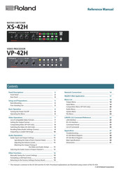 Roland VP-42H Reference Manual