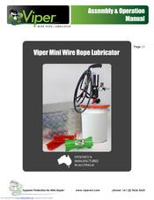 Viper Mini MkII Assembly And Operation Manual