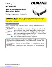 Dukane 9100WUSS User Manual