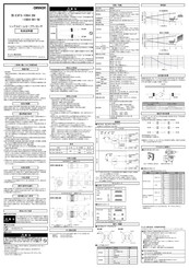 Omron E3FS-10B4-M1-M Instruction Sheet