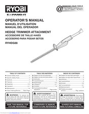 Ryobi RYHDG88 Operator's Manual