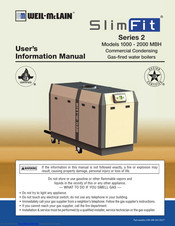 Weil-McLain SlimFit 2000 User's Information Manual