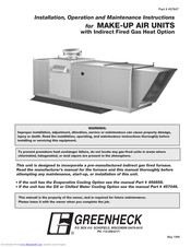 Greenheck IG-250 Installation, Operation And Maintenance Manual