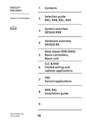 Siemens Desigo RXC, Desigo RXB, Desigo RXL, Desigo RXA Technical Manual