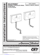American Standard Selectronic 606B.X10 Installation Instructions Manual