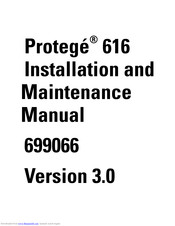 Sprint Protege 616 Installation And Maintenance Manual
