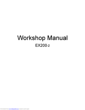 Hitachi EX200-2 Workshop Manual