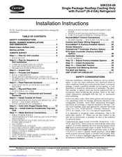 Carrier 50KC*A/B05 Series Installation Instructions Manual