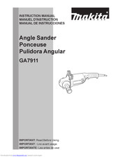 Makita GA7911 Instruction Manual