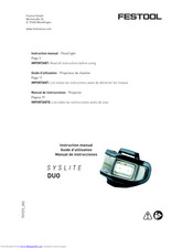 Festool SYSLITE DUO Instruction Manual