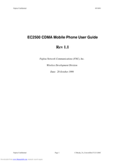 Fujitsu EC2500 User Manual