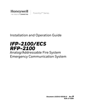 Honeywell IFP-2100 Installation And Operation Manual