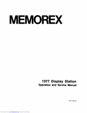 Memorex 1377 Operation And Service Manual