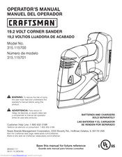Craftsman 315.115700 Operator's Manual