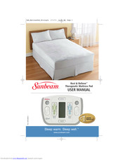 Sunbeam Rest & Relieve Therapeutic Mattress Pad User Manual