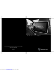Mercedes-Benz Rear-Seat Entertainment System Manual
