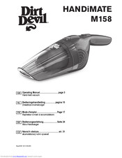 Dirt Devil HANDiMATE M158 Operating Manual