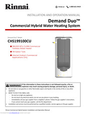 Rinnai Demand Duo User's Installation And Operation Manual