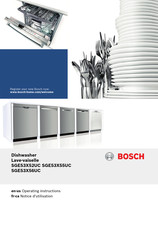 Bosch SGE53X52UC Operating Instructions Manual