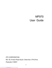 ZTE MF970 User Manual