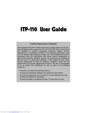 Samsung ITP-110 User Manual