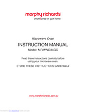 Morphy Richards MRMWO34GC Instruction Manual