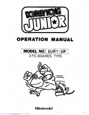 Nintendo Donkey Kong Junior DJR1-UP Operation Manual