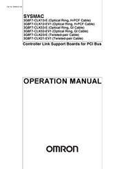 Omron SYSMAC 3G8F7-CLK23-E Operation Manual